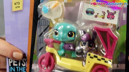 Littlest Pet Shop - City Rides / Zwierzakowe Pojazdy - Turtle and Bunny Rickshaw / Riksza