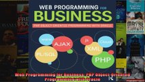 Web Programming for Business PHP ObjectOriented Programming with Oracle