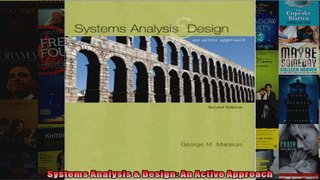 Systems Analysis  Design An Active Approach