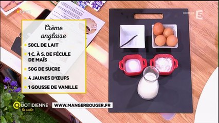 Mug-cake au chocolat et sa crème anglaise
