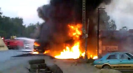 Oil Tanker blast in Pirpiai