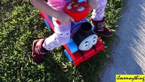 Thomas the Tank Engine Ride-On PLaytime at the Park w- Hulyan & Maya