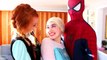 Frozen Elsa Becomes a Mermaid! w_ Spiderman Pink Spidergirl Anna & Joker Superhero Fun in Real Life