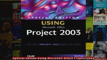 Special Edition Using Microsoft Office Project 2003