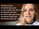 German Lesson - The Verb -Can- - A2