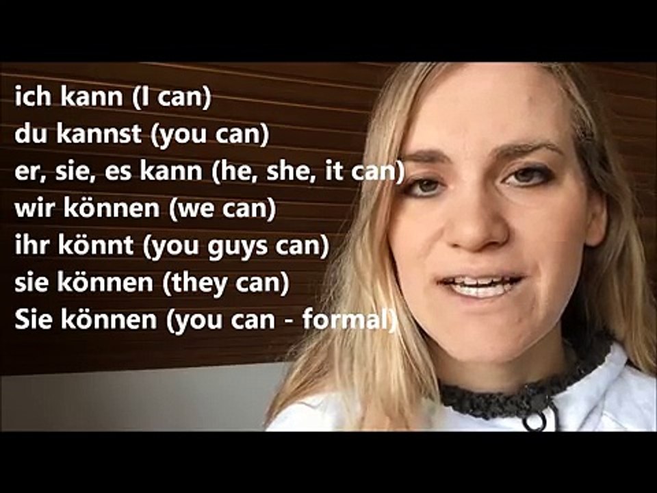 German Lesson - The Verb -Can- - A2