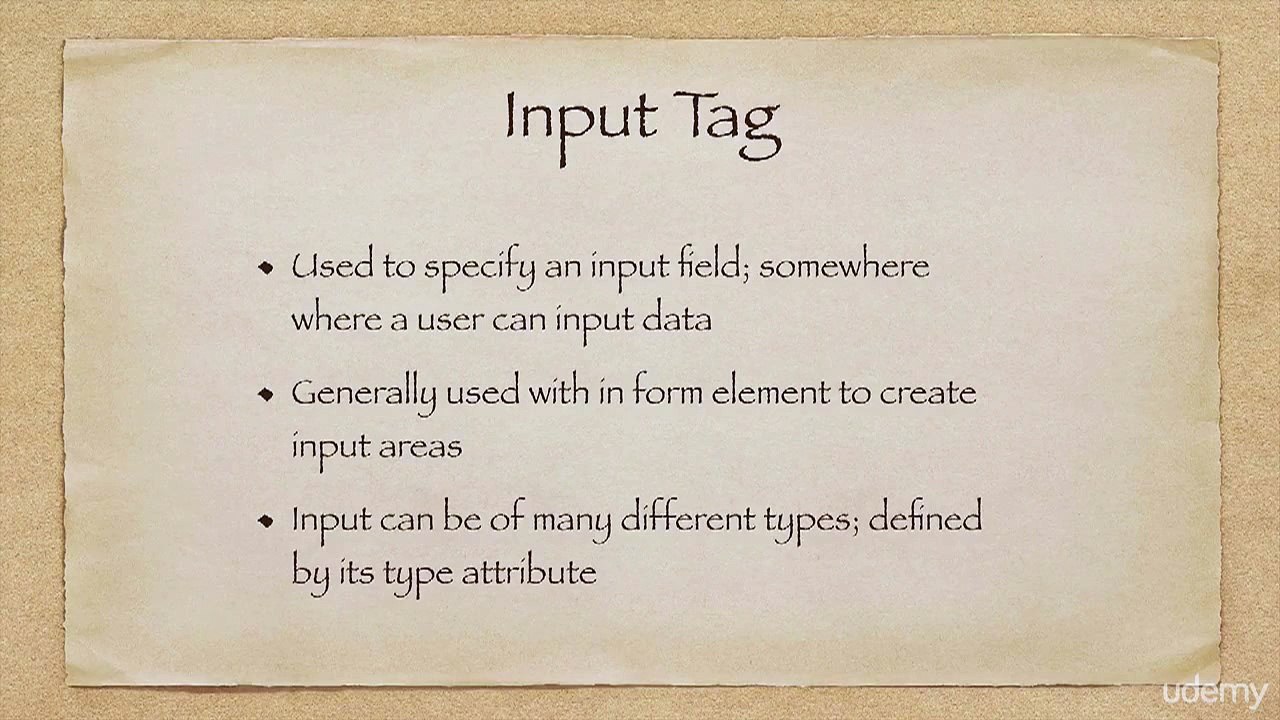 Input Tag->HTML,CSS