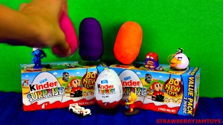 Play Doh Thomas and Friends Kinder Surprise Cars 2 The Simpsons Surprise Eggs Easter Eggs