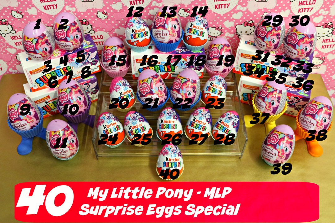 Kinder Suprise 40 Egg MLP MY LITTLE PONY SPECIAL Huevos Sorpresa