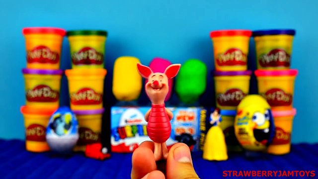 Play Doh Winnie The Pooh Kinder Surprise Angry Birds Spongebob Star Wars Surprise Easter Eggs