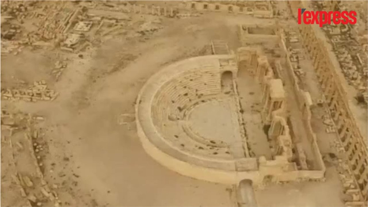 Syrie: un drone filme Palmyre après sa libération