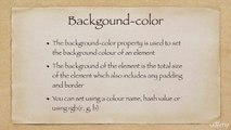 Background-Color and Background-Image->HTML,CSS