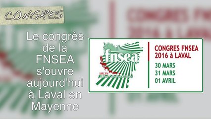 #FlashAgri85 du mercredi 30 mars 2016