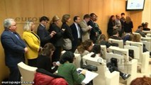 PP irrumpe en la rueda de prensa de Carmena y Causapié