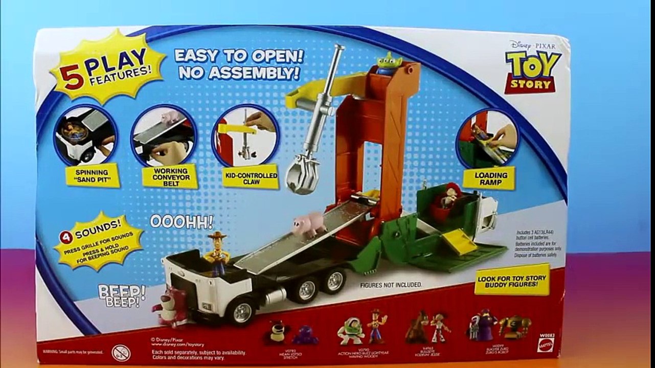 Toy Story Garbage Truck Playset Tri-County Landfill inside Buzz Lightyear & Woody Lotso Bear