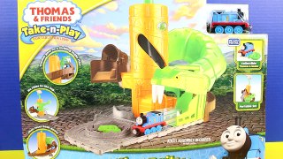 Thomas & Friends Take N Play Train Eaten By Snake Disney Cars Lightning McQueen Mater Save Day