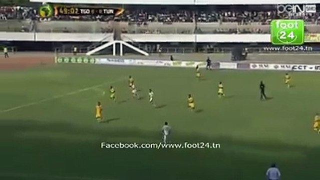 هدف شرعي ملغى للمنتخب التونسي بداعي التسلل ملة خدمة فيه