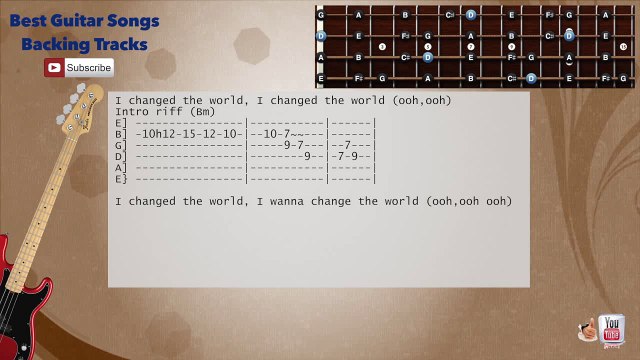 Senza Una Donna- Zucchero (Italian Lyrics) Bass Backing Track with scale, chords and lyrics