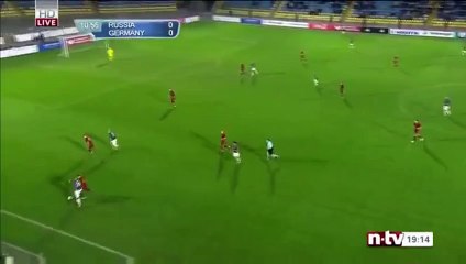 Davie Selke Goal HD - Russia U21 0-1 Germany U21 - 29.03.2016