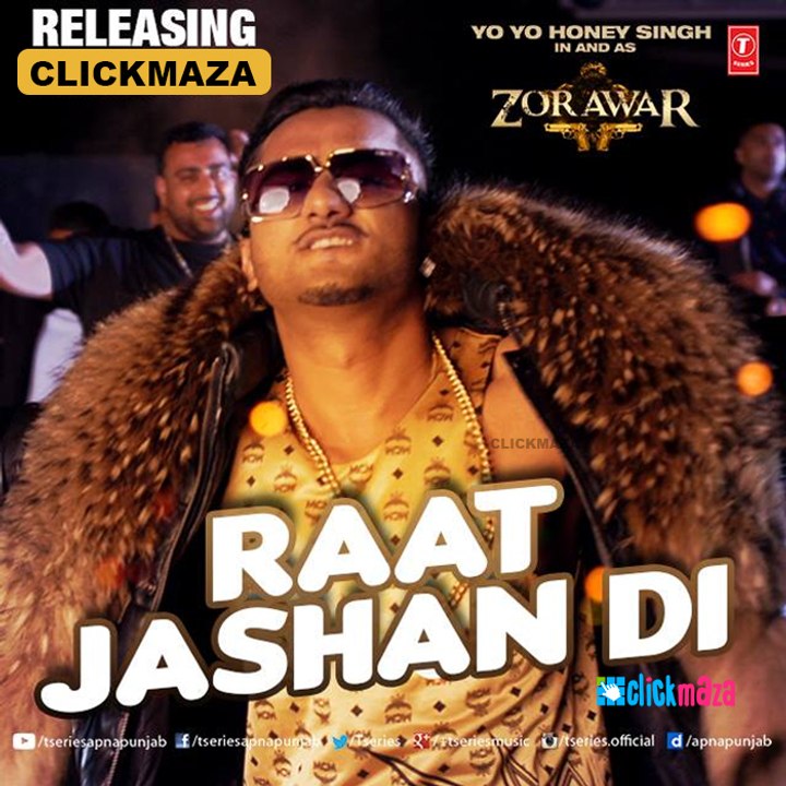 Raat Jashan Di Video Song  ZORAWAR  Yo Yo Honey Singh, Jasmine Sandlas, Baani J