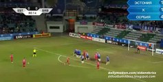 0-1 Aleksandr Kolarov Amazing Free-Kick Goal - Estonia vs. Serbia - Friendly 29.03.2016