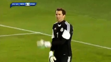 0-1 Azat Nurgaliyev | Georgia - Kazakhstan 29.03.2016 HD