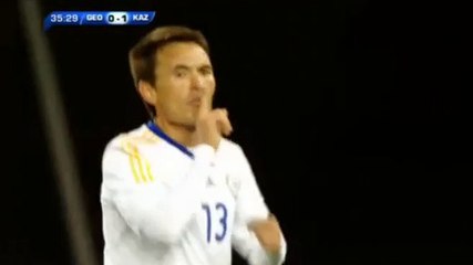 Azat Nurgaliyev Goal HD - Georgia 0-1 Kazakhstan - 29.03.2016