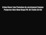 Erima Razor Line Pantalon de survtement Femme Polyester Noir/New Royal FR: 46 (Taille EU 44)