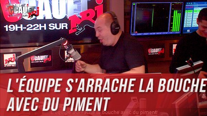 L'équipe s'arrache la bouche avec du piment - C'Cauet sur NRJ