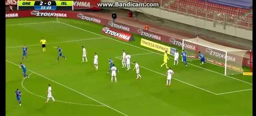 2-1 Traustason Goal HD | Greece vs Iceland 29-03-2016