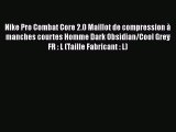 Nike Pro Combat Core 2.0 Maillot de compression ? manches courtes Homme Dark Obsidian/Cool