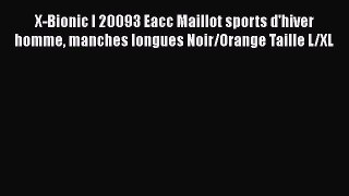 X-Bionic I 20093 Eacc Maillot sports d'hiver homme manches longues Noir/Orange Taille L/XL