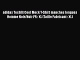 adidas Techfit Cool Mock T-Shirt manches longues Homme Noir/Noir FR : XL (Taille Fabricant