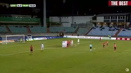 Shkelzen Gashi Amazing Free-Kick - Luxembourg vs Albania