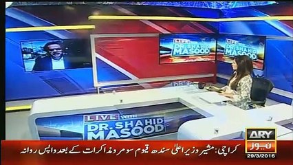 Live With Dr Shahid Masood – 29th March 2016