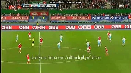 David Alaba Amazing Header Chance - Austria vs Turkey - 29.03.2016 HD