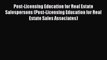 Read Post-Licensing Education for Real Estate Salespersons (Post-Licensing Education for Real