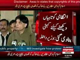 D-Chowk to be Vacated Tomorrow - Chaudhry Nisar Ali Khan Press Conference - 29th March 2016