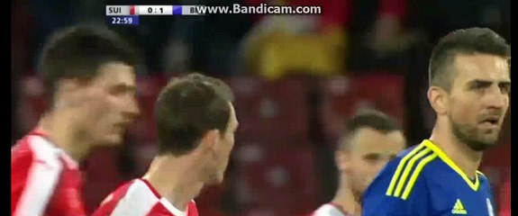 Zukanovic super header shoot - Switzerland 0-1 Bosnia 29--03-2016