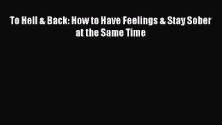 Read To Hell & Back: How to Have Feelings & Stay Sober at the Same Time Ebook
