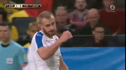 Matej Vydra Goal - Sweden 1 - 1	 Czech Republic - 29-03-2016
