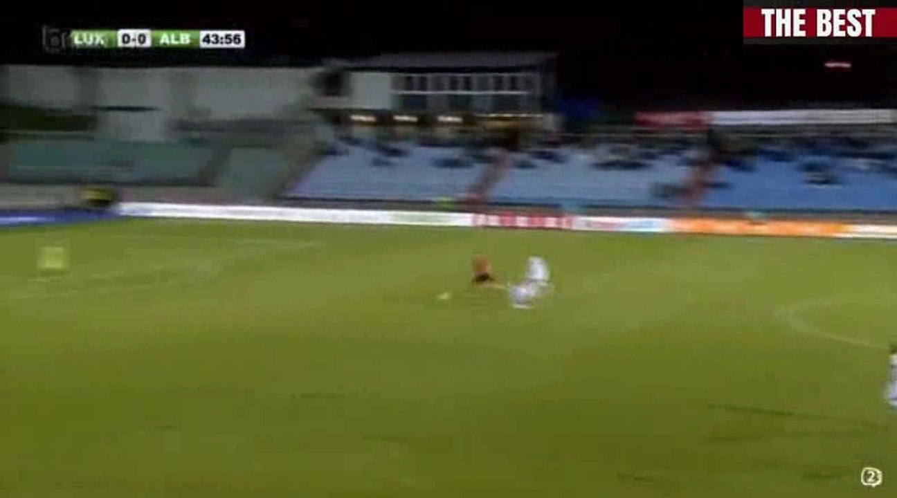 Jonathan Joubert RED CARD - Luxembourg vs Albania
