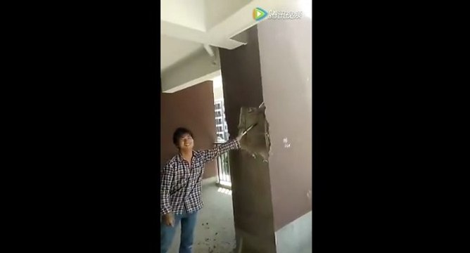 Le propriétaire de cet appartement en Chine s'est fait avoir sur la qualité des murs