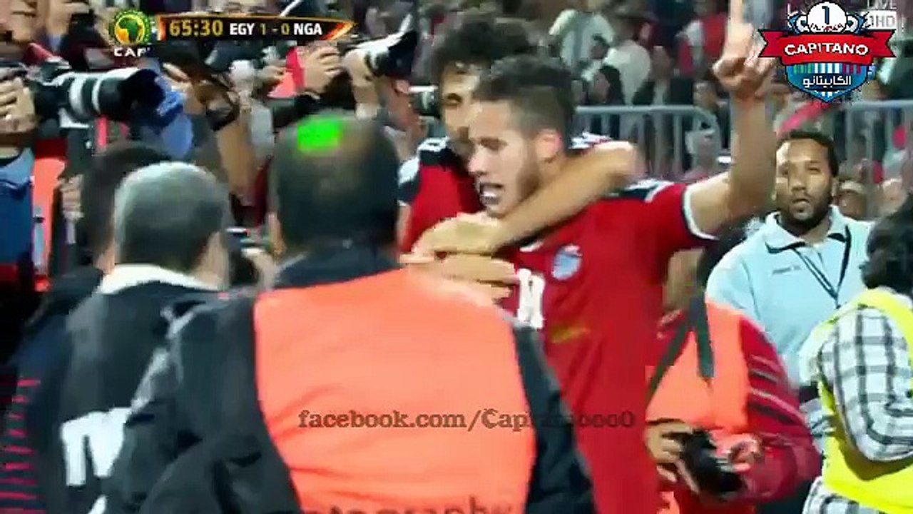 اهداف مبارة مصر و نيجيريا  هدف رمضان صبحي في نيجيريا