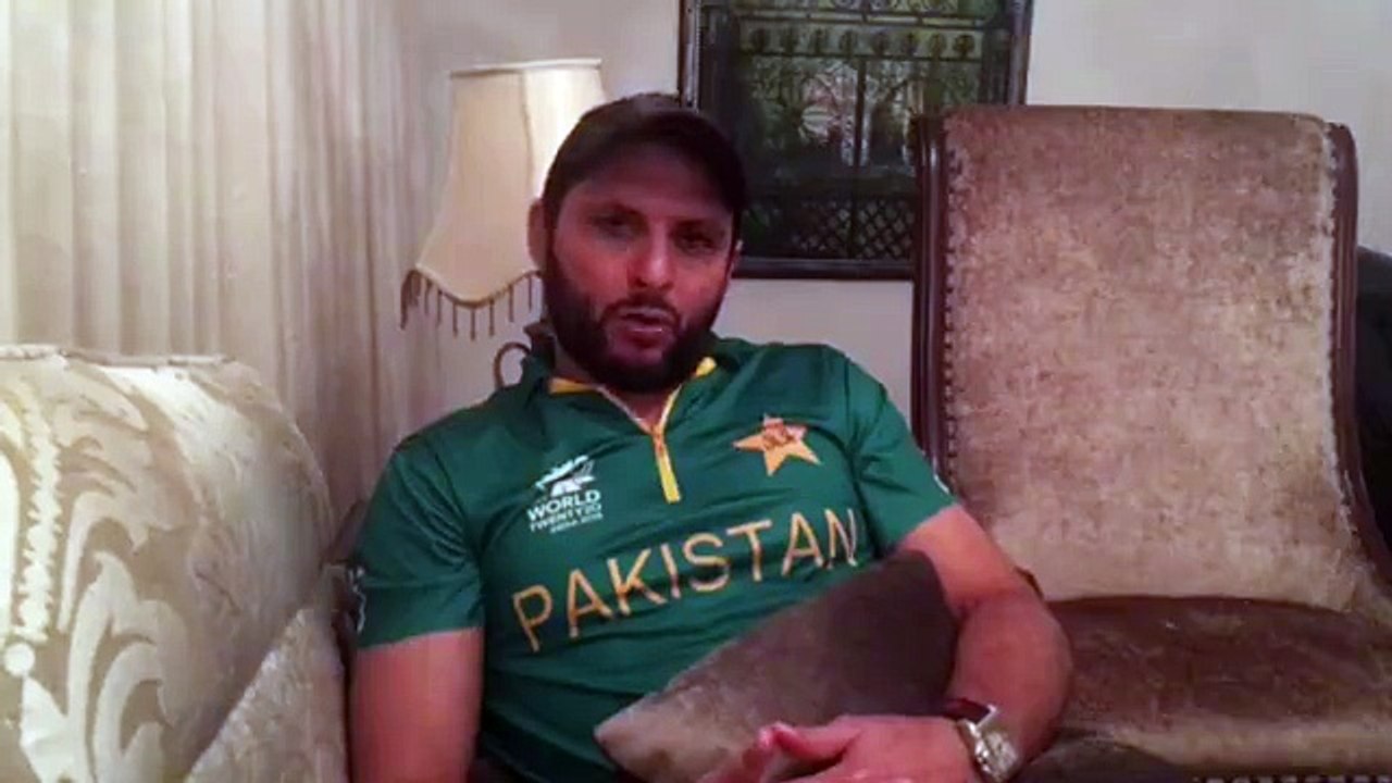 Shahid Afridi Exclusive Message for his Nation after losing World Cup 2016