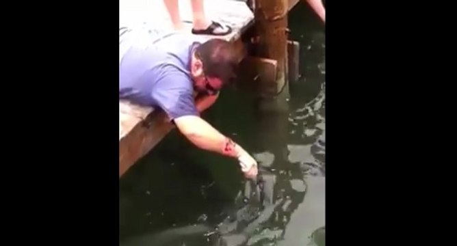 Attraper un poisson à la main