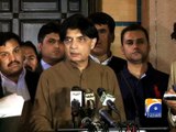 Interior minister vows to resolve D-Chowk debacle by Wednesday -29 March 2016