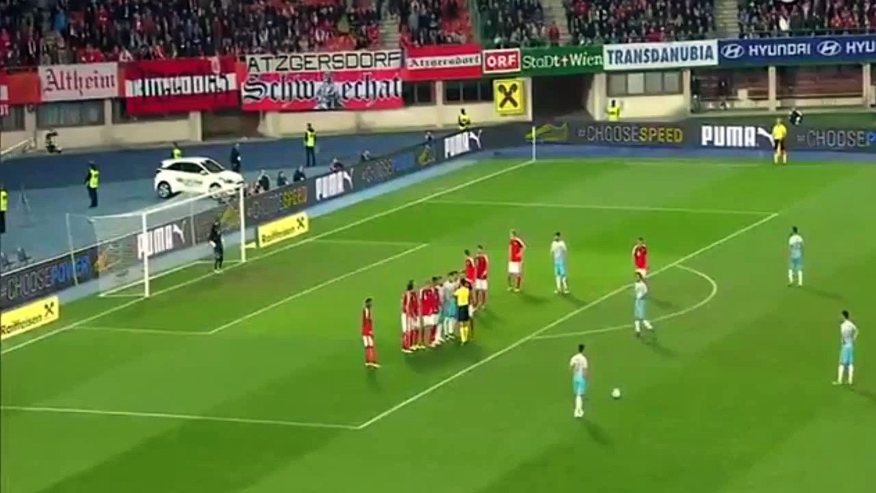 Hakan Çalhanoğlu Amazing Free Kick Goal - Austria vs Turkey