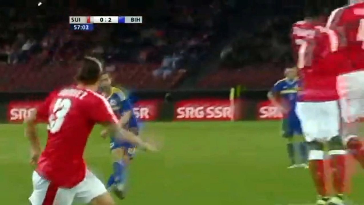 Goal Miralem Pjanic ~Switzerland 0-2 Bosnia and Herzegovina~