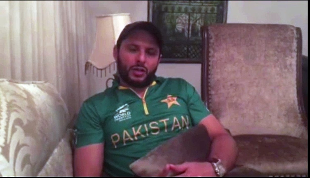 Shahid Afridi's First Official Message For Nation